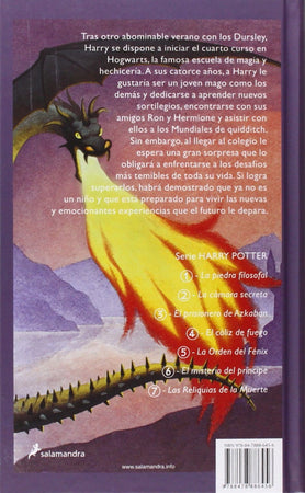 J. K. ROWLING LITERATURA FANTÁSTICA HARRY POTTER Y EL CÁLIZ DE FUEGO 4 (CS)(TD)