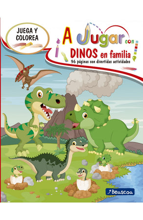 V.V.A.A INFANTIL A JUGAR CON DINOS EN FAMILIA