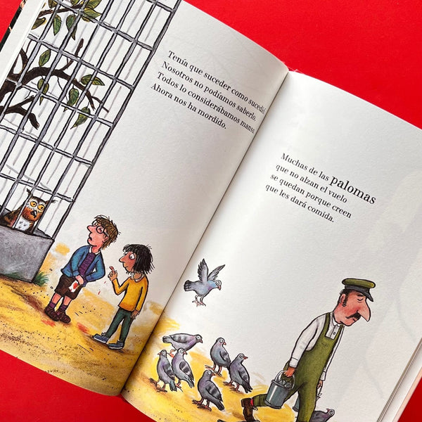 Axel Scheffler INFANTIL EN LOS BOSQUES ADENTRADO, UN LEÓN CAPTURADO