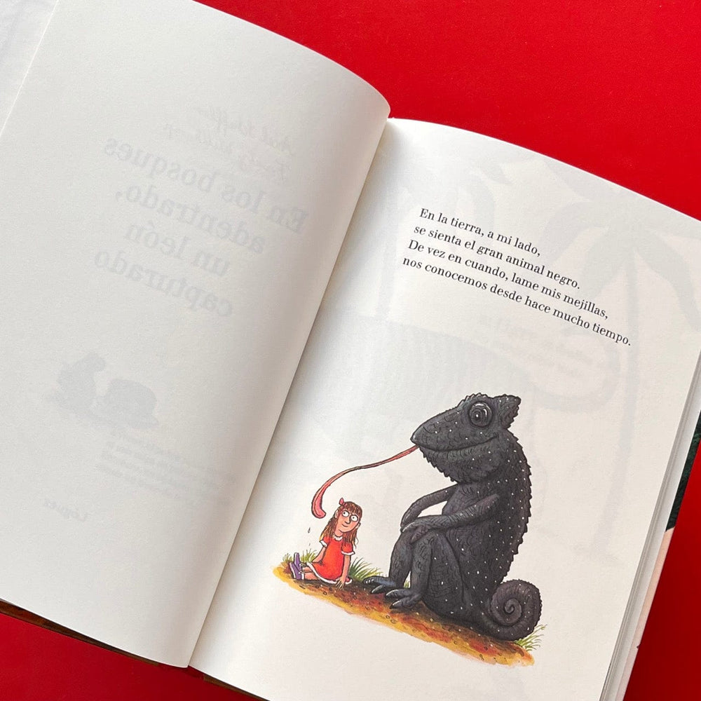 Axel Scheffler INFANTIL EN LOS BOSQUES ADENTRADO, UN LEÓN CAPTURADO