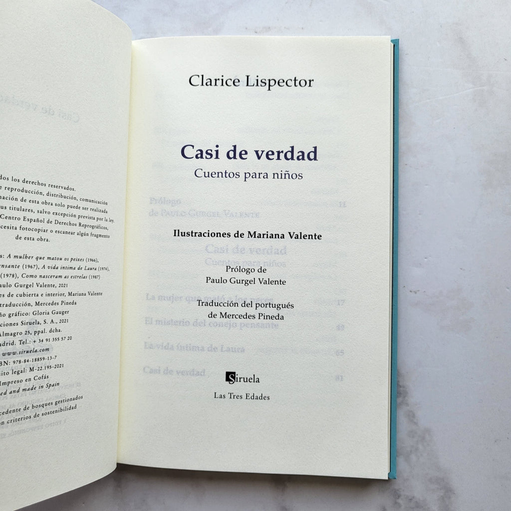 CLARICE LISPECTOR INFANTIL CASI DE VERDAD CUENTOS PARA NIÑOS