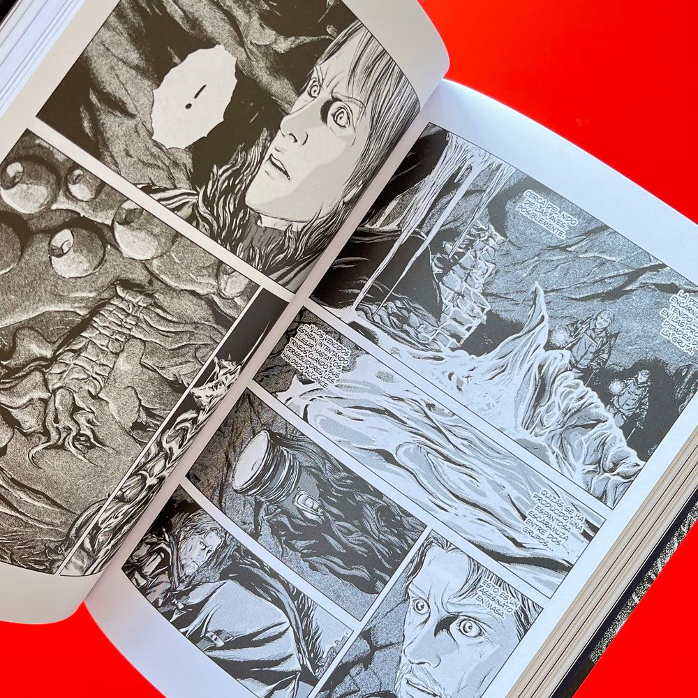 GOU TANABE CÓMICS Y NOVELA GRÁFICA LAS  MONTAÑAS DE LA LOCURA- LOVECRAFT Nº 02/02