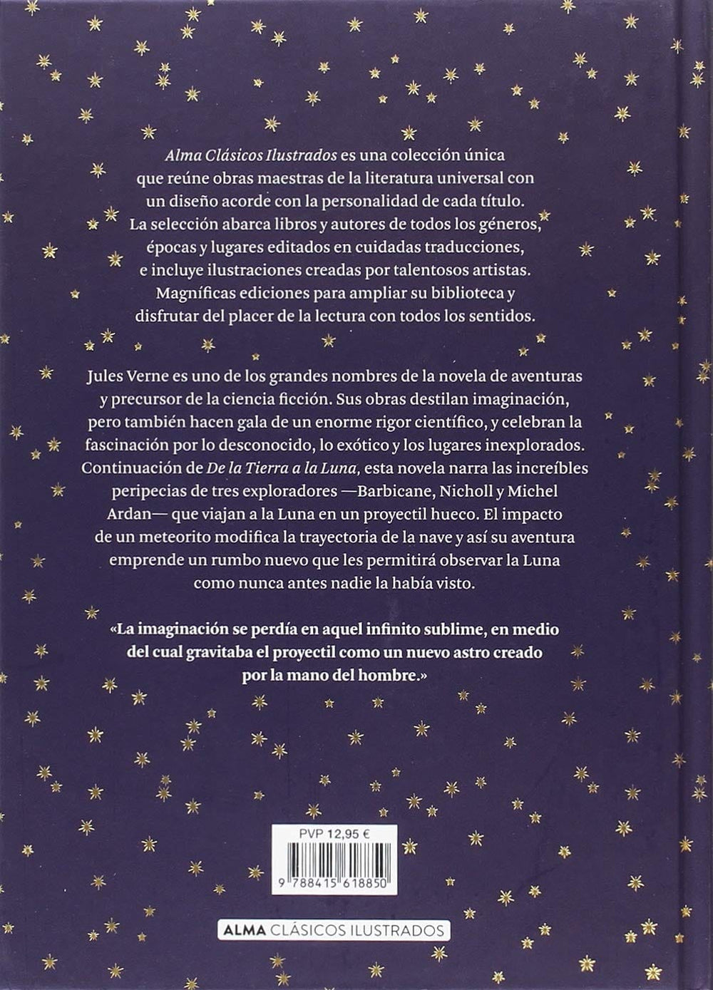 Jules Verne CLÁSICOS VIAJE ALREDEDOR DE LA LUNA