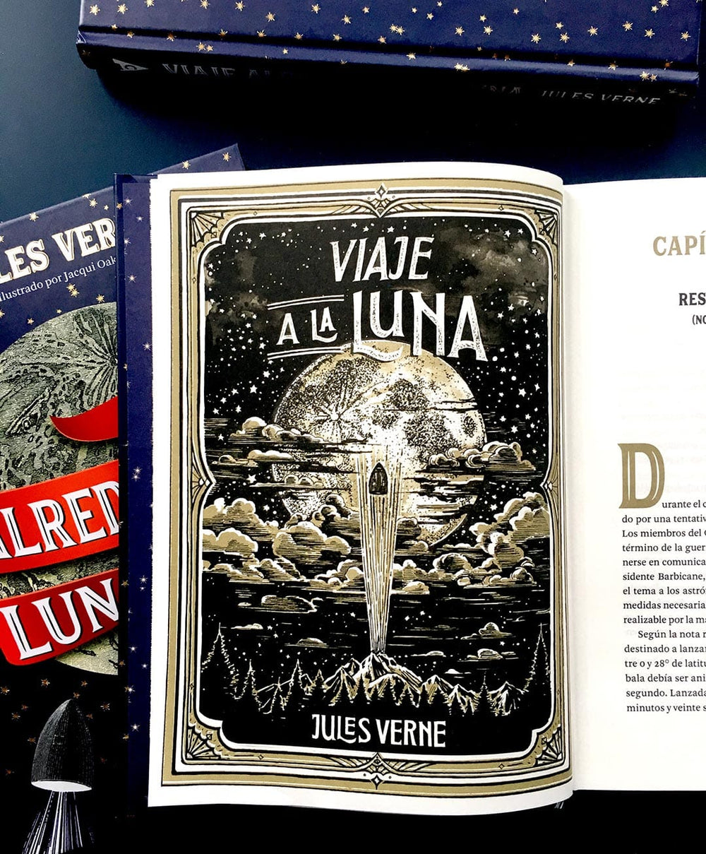 Jules Verne CLÁSICOS VIAJE ALREDEDOR DE LA LUNA