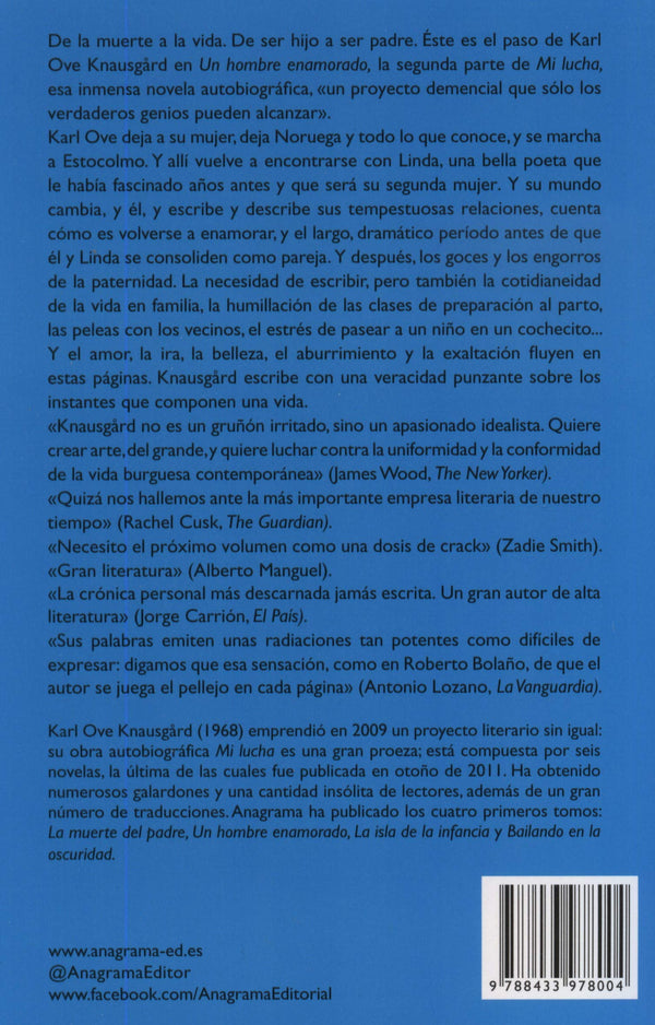 Karl Ove Knausgård NOVELA UN HOMBRE ENAMORADO