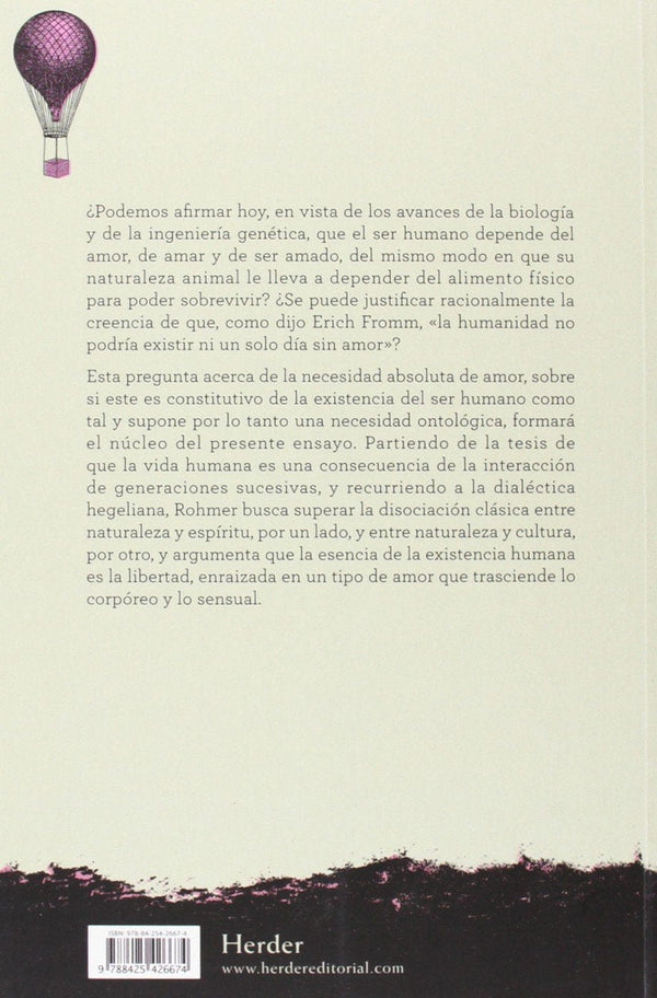 STASCHA ROHMER FILOSOFÍA AMOR : EL PORVENIR DE UNA EMOCION
