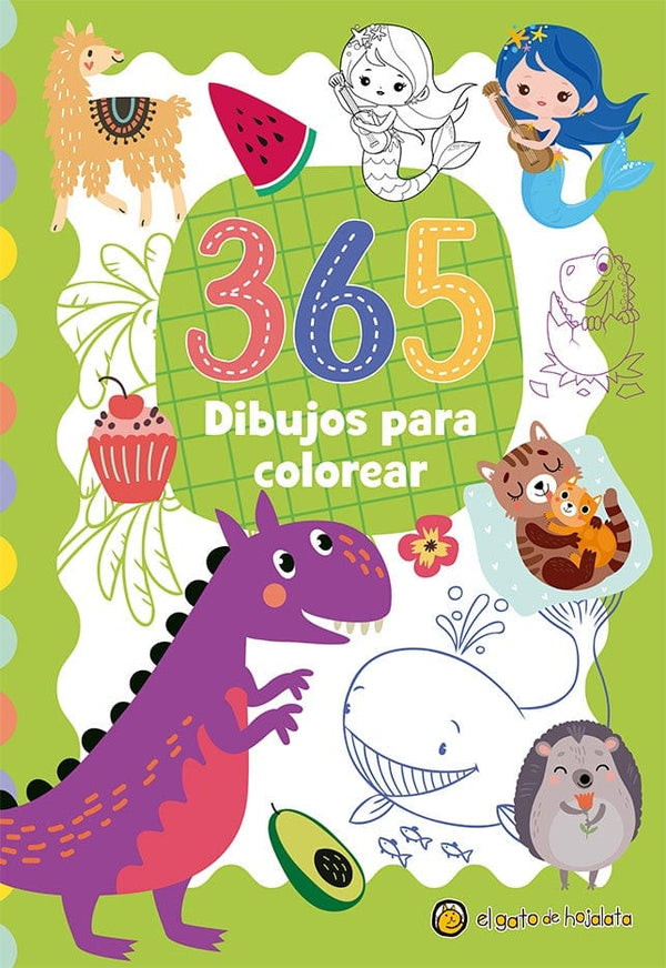 VARIOS AUTORES INFANTIL 365 DIBUJOS PARA COLOREAR 